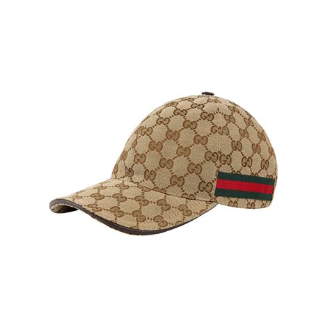 The wave – Gucci Original GG canvas baseball hat with Web in 